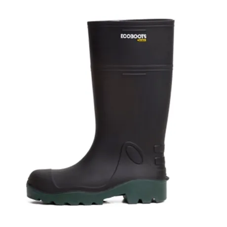 Bota de Pvc Ecoboots Preta Bico de Composite e Palmilha de Aço CA 34671