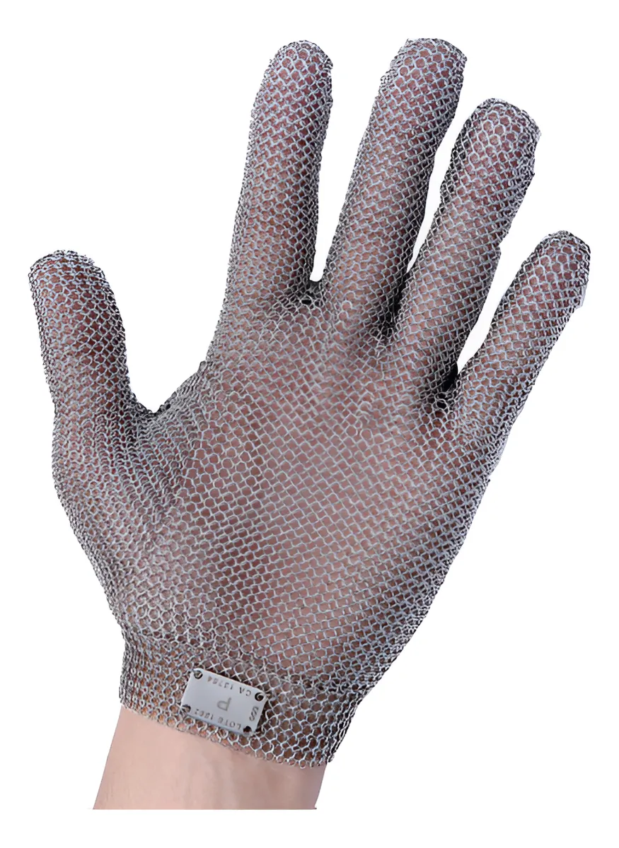 Luva Malha De Aço F55 5 Dedos Chinamex Ca 13764